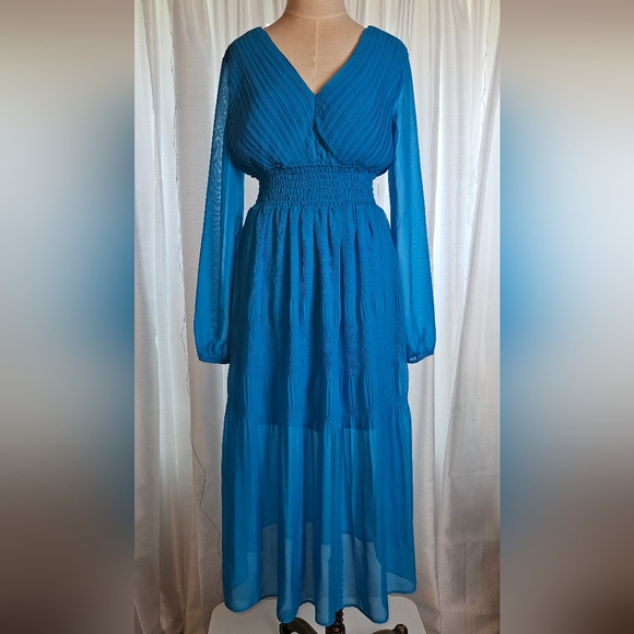 Steve Madden Midi Blue Dress - Picture 1 of 4